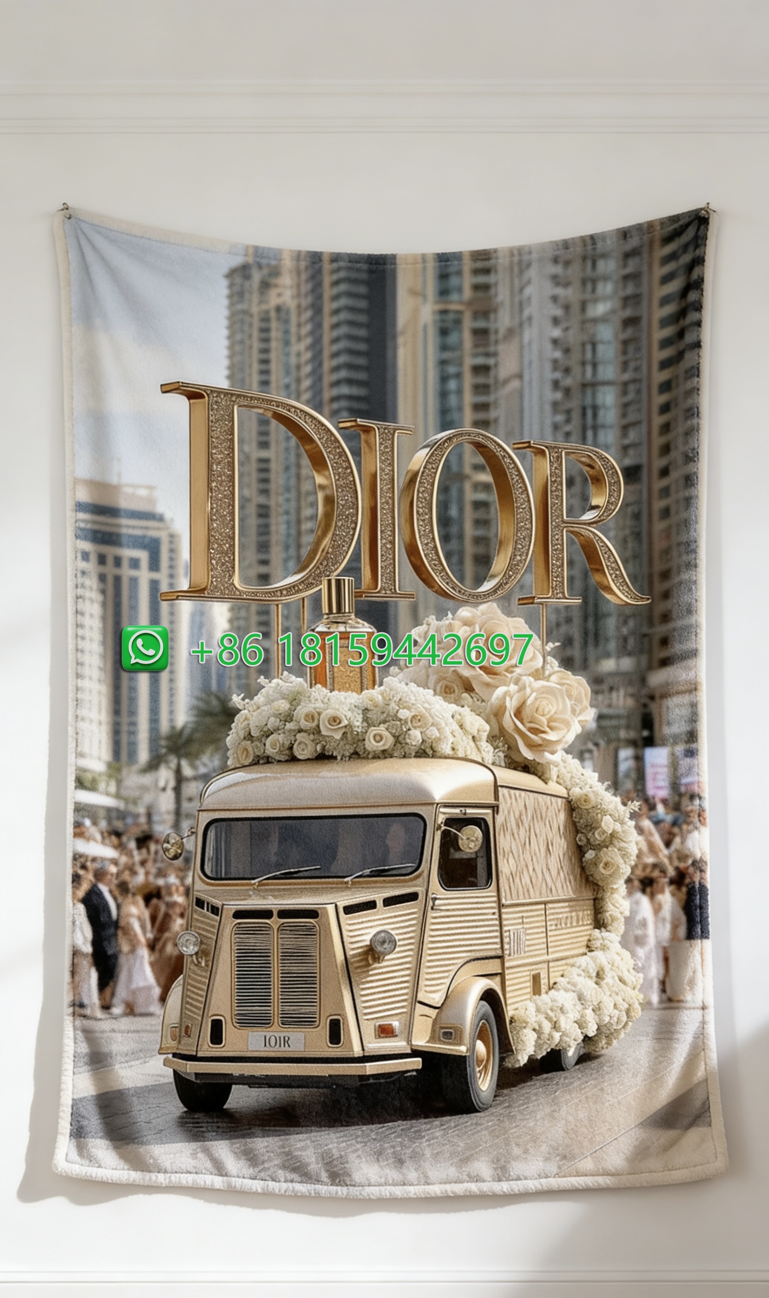 Dior Throw Blankets